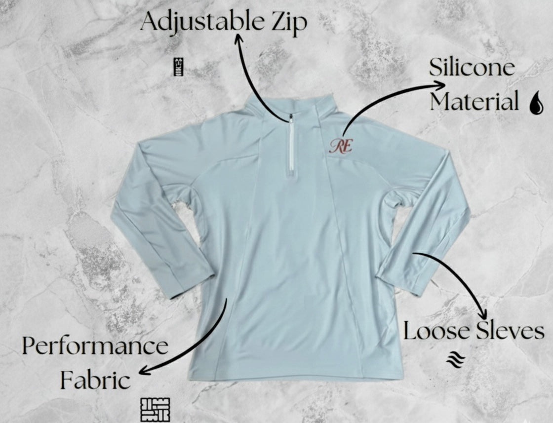 Light Gray Quarter Zip